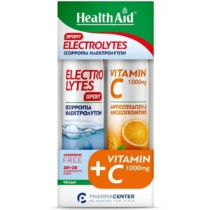 H/AID Eff. Electrolytes SPORT 20tabs CΟΜΒΟ PACK Vit. C1000mg Orange 20tabs