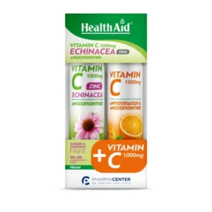 H/AID Eff. Vit. C1000mg & Echinacea & Zinc 20tabs CΟΜΒΟ PACK Vit. C1000mg Orange 20tabs